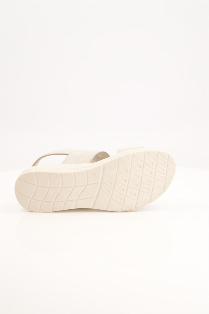 Cream Serenity Women Sandals Flat