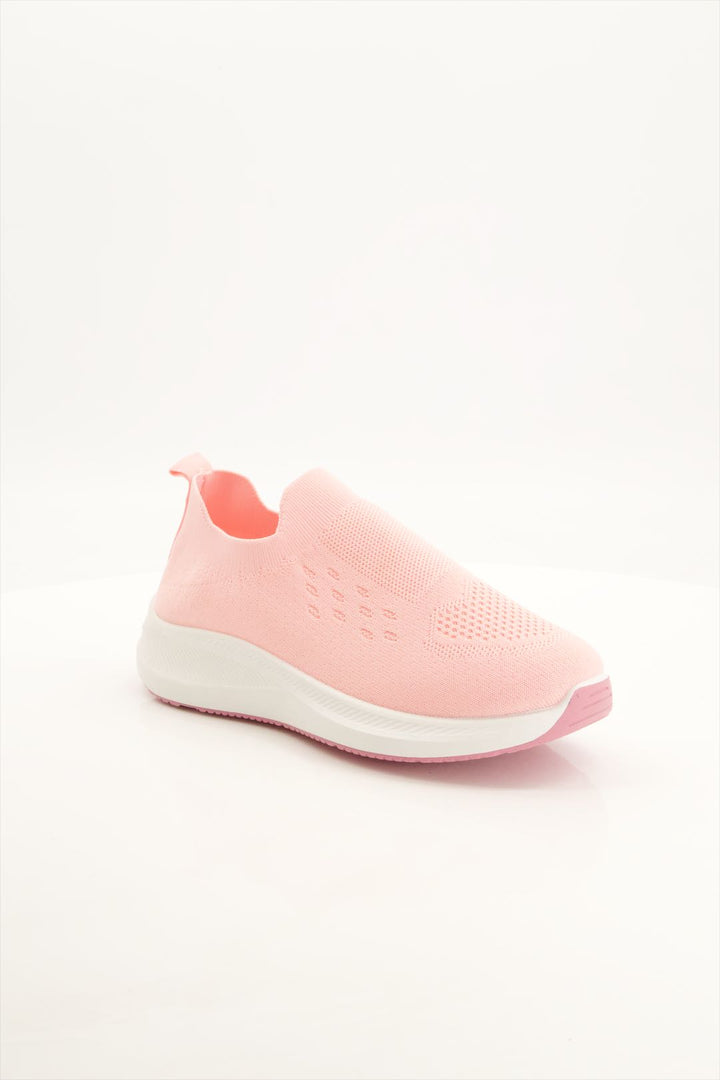 Blush Breeze Slip-On Pink Sneakers for Girls