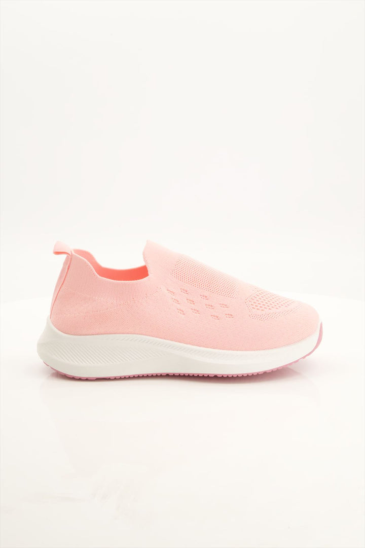 Blush Breeze Slip-On Pink Sneakers for Girls