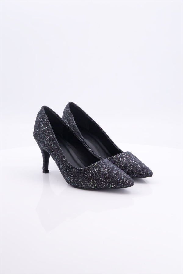 Starry Night Black Stilettos Pump Heels for Girls