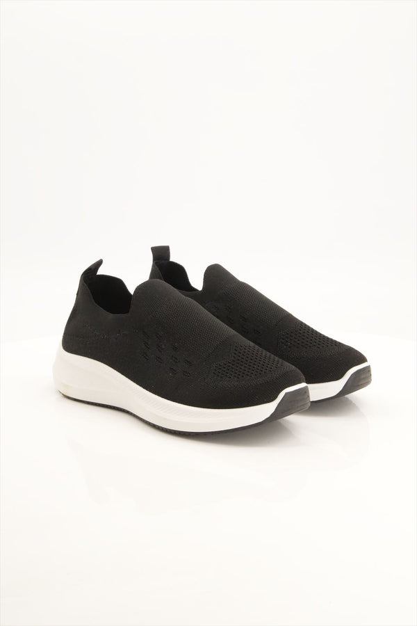 Midnight Glide Slip-On Black Sneakers Shoes for Ladies  -  heels.pk - QC-2367-BLACK, sneakers women, Sports Shoes, WS:58416_6487 - https://heels.pk/collections/new-arrivals/products/buy-midnight-glide-slip-on-black-sneakers-shoes-for-ladies