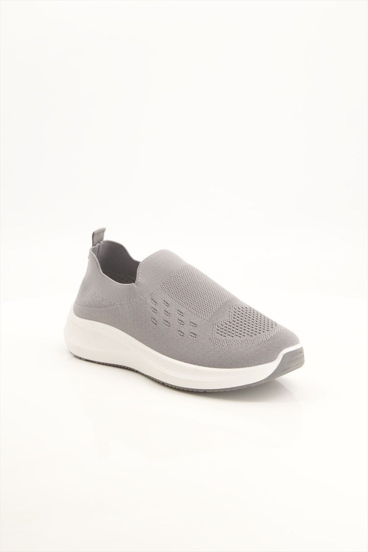 Stormy Sky Slip-On Gray Sneakers for Women