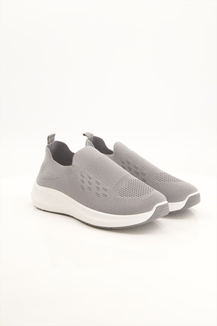 Stormy Sky Slip-On Gray Sneakers for Women