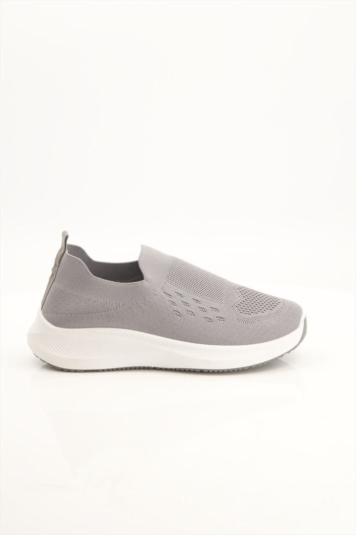 Stormy Sky Slip-On Gray Sneakers for Women