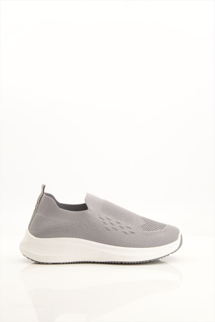 Stormy Sky Slip-On Gray Sneakers for Women